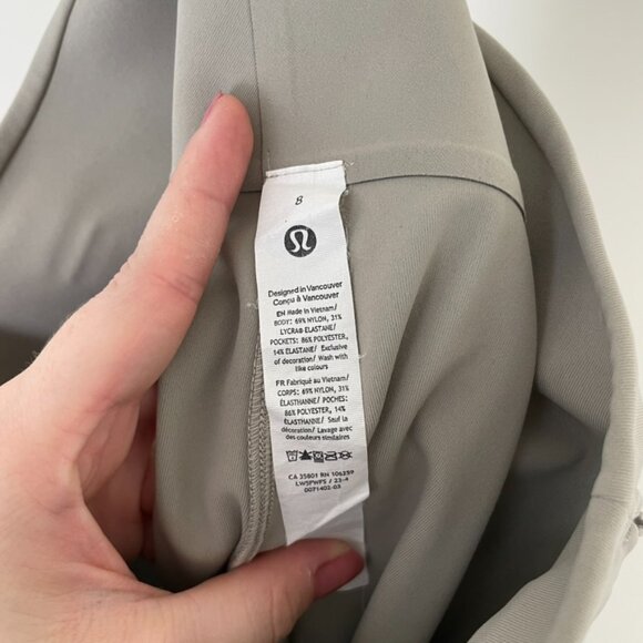 Lululemon Smooth Fit Pull-On High-Rise Pants in Riverstone Size 8 - Picture 3 of 7